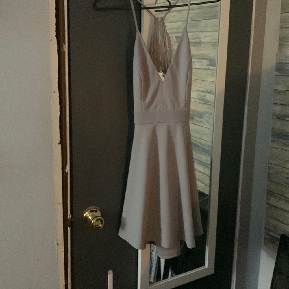 Open back dress